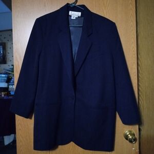 Careers Essential Vintage Dark Blue Women's Blazer